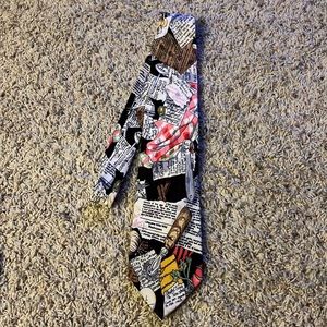 Vintage 90’s Nicole Miller 1990 Cooking Chef Recipes 100% Silk Tie. EUC.